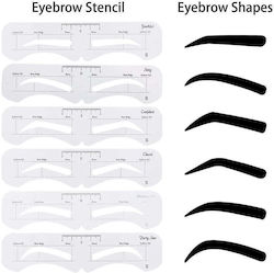 Eyebrow Stencils 6pcs