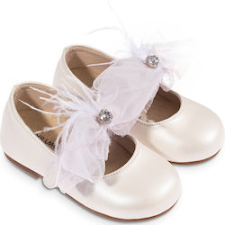 Babywalker Βαπτιστικές Μπαλαρίνες Ivory Pink