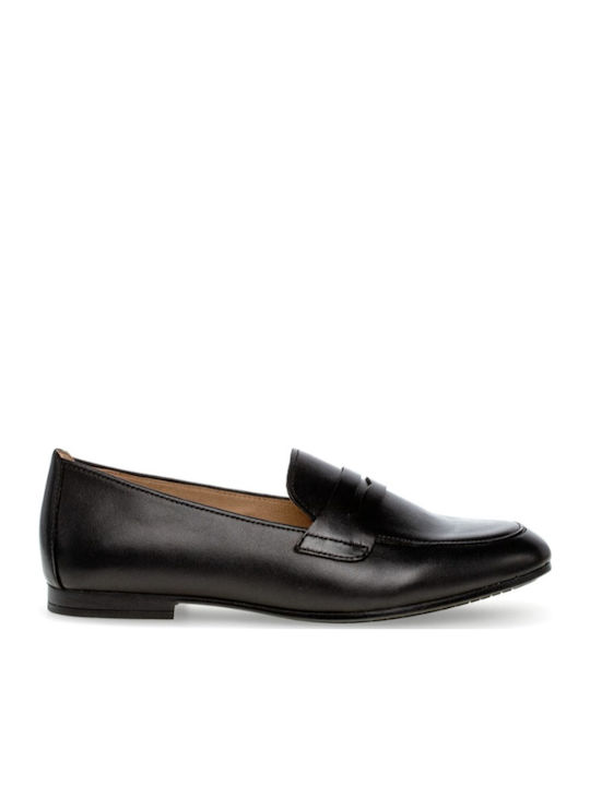 Gabor Leder Damen Loafers in Schwarz Farbe