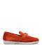 Women's Moccasins in Orange Color
