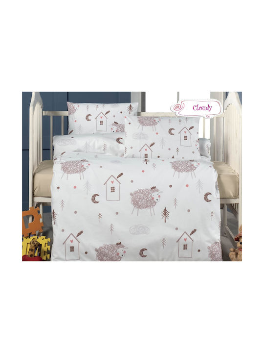 Beauty Home Baby Sheets Set Crib Cotton Sapio Apple 100x150cm