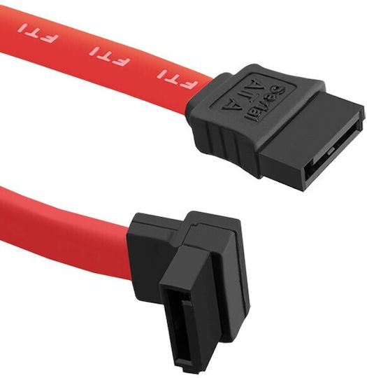 Qoltec Qoltec Hard Drive Cable 7-Pin SATA III Length 50cm Red