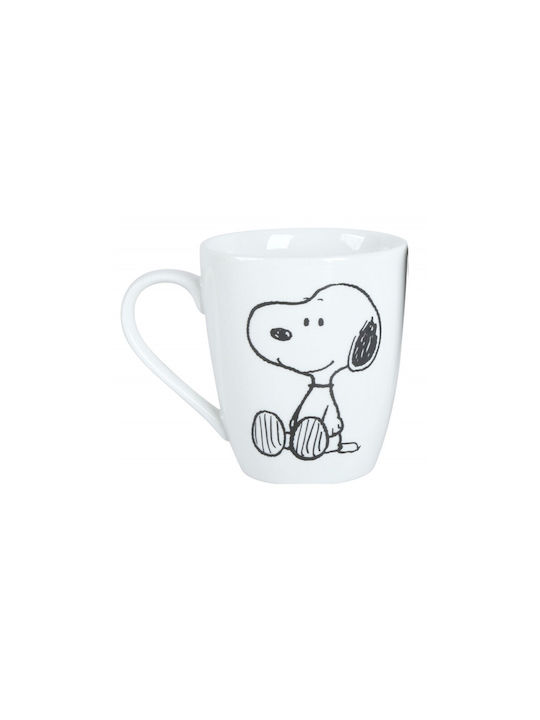 Snoopy Original Κούπα από Πορσελάνη Λευκή 340ml