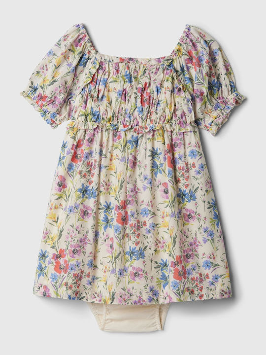 GAP Rochie pentru Copii Floral WHITE 880619001