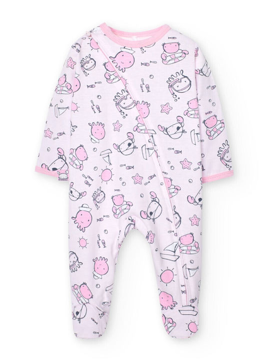 Boboli Baby Bodysuit Long-Sleeved Pink