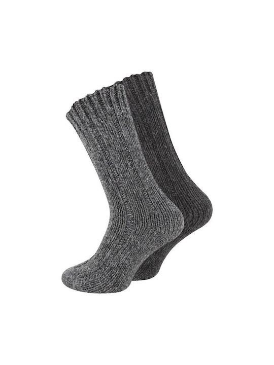 Norweger Ανδρικές Κάλτσες Γκρι - Ανθρακί 2Pack
