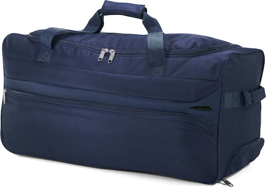 Benzi Geantă de voiaj 63lt Albastru cu roți Textil L65xW30xH32cm