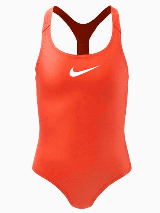 red nike swimming costume