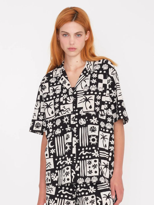 Sunny Wild Women's Long Sleeve Shirt Black