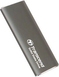 Transcend Esd265c 500GB USB 3.2 SSD Stick with connection USB-C Gray