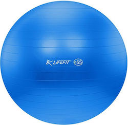 Lifefit Μπάλα Pilates 55cm σε Μπλε Χρώμα Lifefit Μπάλα Pilates 55cm σε Μπλε Χρώμα