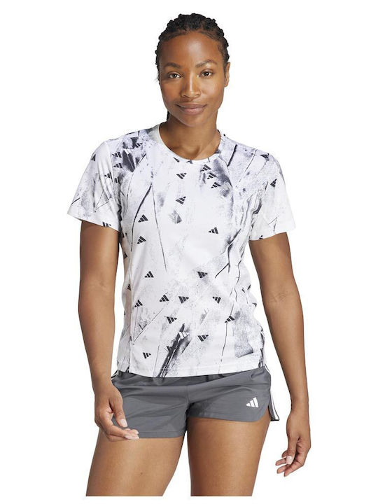 Adidas Γυναικείο Αθλητικό T-shirt Λευκό
