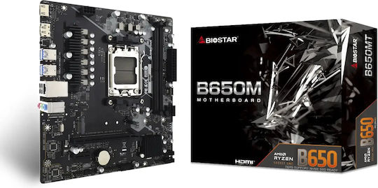 Biostar B650MT Motherboard Micro ATX με AMD AM5 Socket