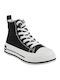 Γυναικεία Flatforms Μποτάκια Μαύρο