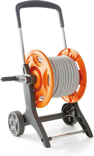 G.F Wheeled Garden Hose Box with 20m Hose and Rewind Handle