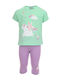 Kinder-Set mit Leggings Sommer 2Stück Pink