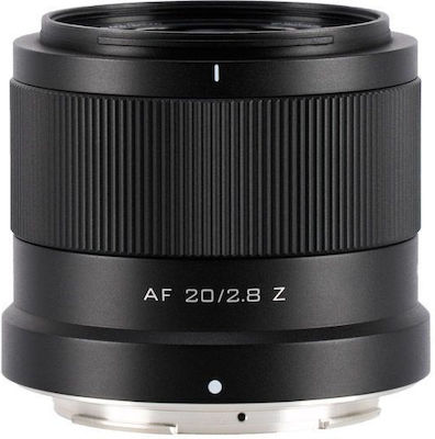 Viltrox Cadru complet Lentilă de aparat foto AF 20mm f/2.8 E Unghi larg pentru montura Nikon Z Negru