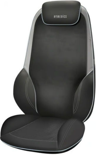 Homedics Seat Massage Shiatsu for the Waist, the Back, the Legs & the Hands with Vibration and Heating Function Gray