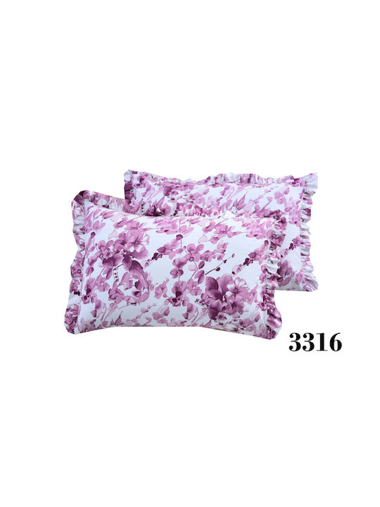 Marwa Pillowcase Set Volan 50x70cm.