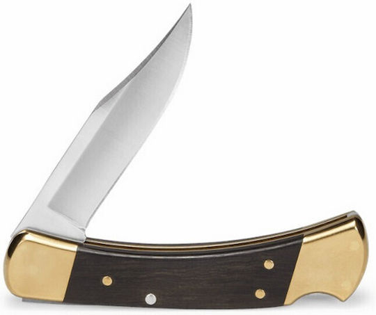 Buck Folding Hunter Σουγιάς Μαύρος σε Δερμάτινη Θήκη