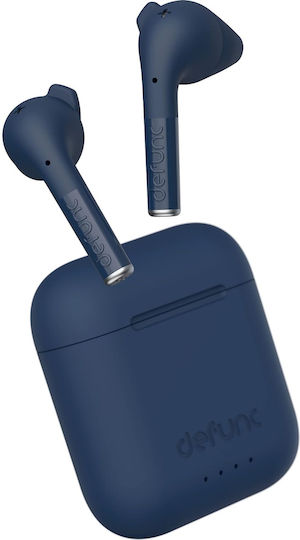 Defunc True Talk In-Ear Bluetooth-Freisprecheinrichtung Kopfhörer mit Schweißresistenz und Ladeetui Blau