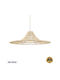 GloboStar Palermo Deckenleuchte Beiges Boho Raster mit Lampenbirnensockel E27 60x60x20cm