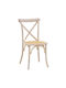 Dylon Καρέκλα Καφενείου Ξύλινη White Wash 48x52x89εκ.