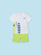 Mayoral Kids Set with Shorts Summer 2pcs White Μακο