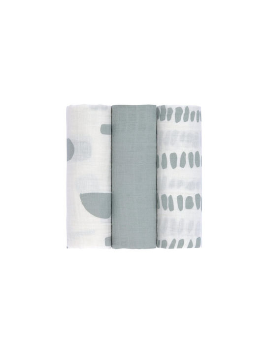 Laessig Baby-Soßtuch 85x85cm 3 Stück