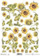 Next Sunflower Rice Paper Decoupage 3pcs