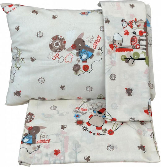 Linea Home Beige Fitted Baby Sheet 110x170cm