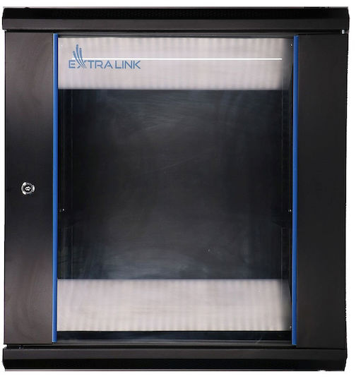 Extralink Επιτοίχια Καμπίνα Rack 12U Μαύρο EX.7263