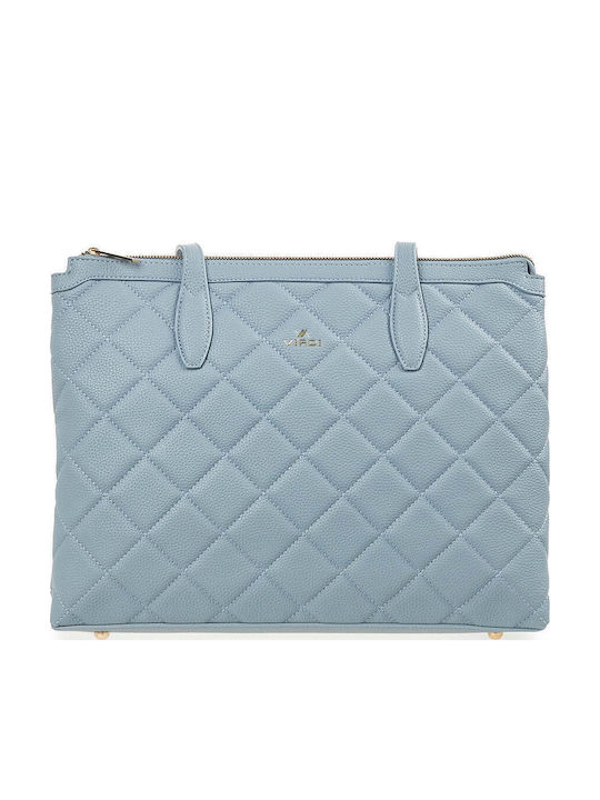 Verde Γυναικεία Τσάντα Shopper Ώμου Μπλε