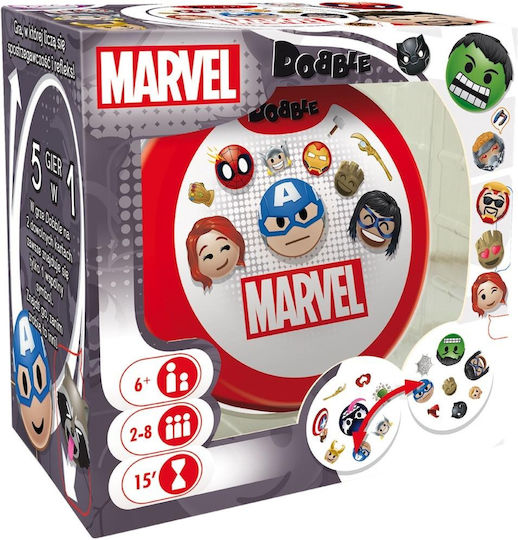 Επιτραπέζιο Παιχνίδι Dobble Marvel Emoji για 2-8 Παίκτες 6+ Ετών (EN) Rebel Games