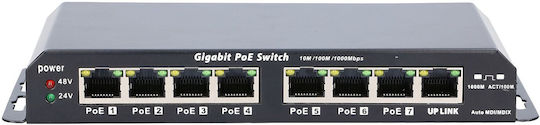 Extralink EX.1025 Unmanaged L2 PoE Switch με 8 Θύρες Gigabit (1Gbps) Ethernet
