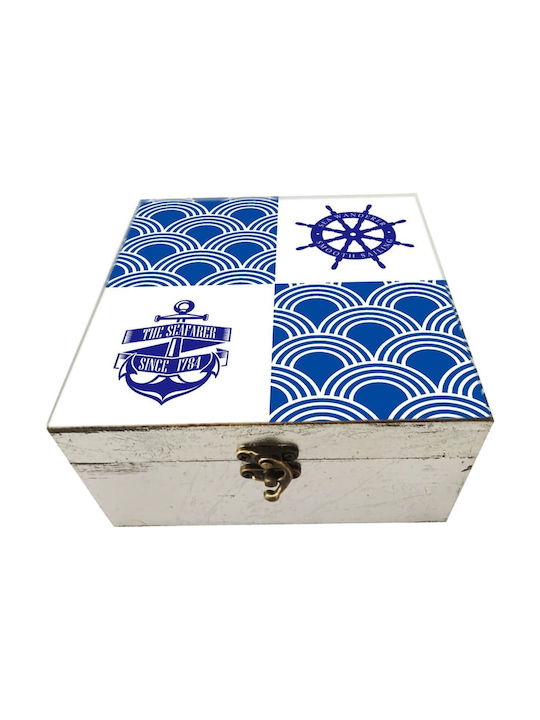 Βεκράκης Wooden Decorative Box 18x19x10cm