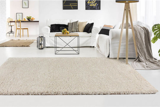 Eco-Carpet Rug Fireplace Rectangular Beige
