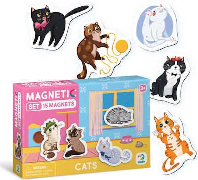 Kids Peg Puzzle Kittens for 3++ Years 15pcs Dodo