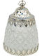 Vekrakis Christmas Glass Silver Lantern 16x11cm