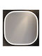 Καθρέπτης Μπάνιου Led από MDF 80x80cm Γκρι