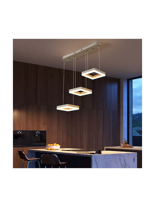 Powertech Hängelampe Weiß Schiene 70x120cm.