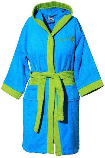 Sunshine Kids Hooded Bathrobe Turquoise