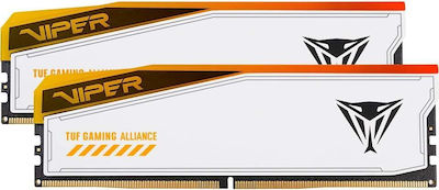 Patriot Viper Elite 5 RGB 32GB DDR5 RAM with 2 Modules (2x16GB) and 6000 Speed for Desktop