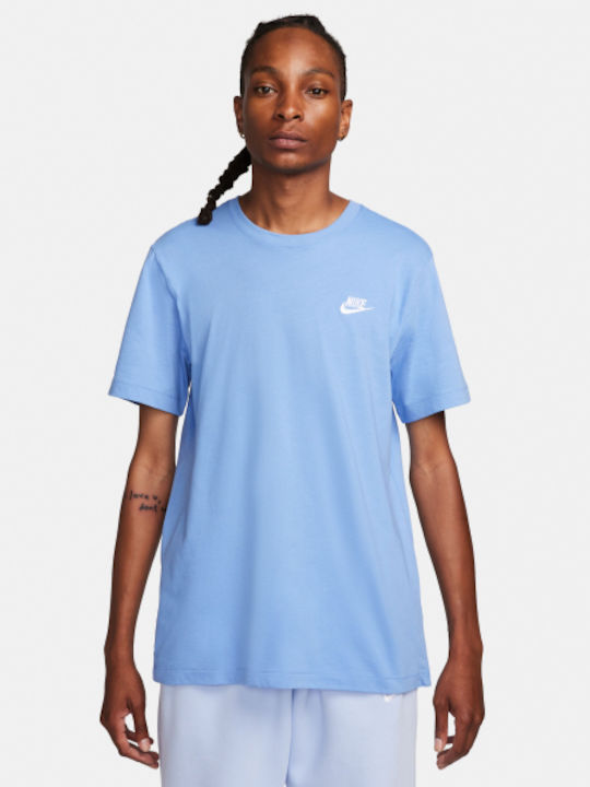 Nike Ανδρική Μπλούζα Κοντομάνικη Γαλάζια