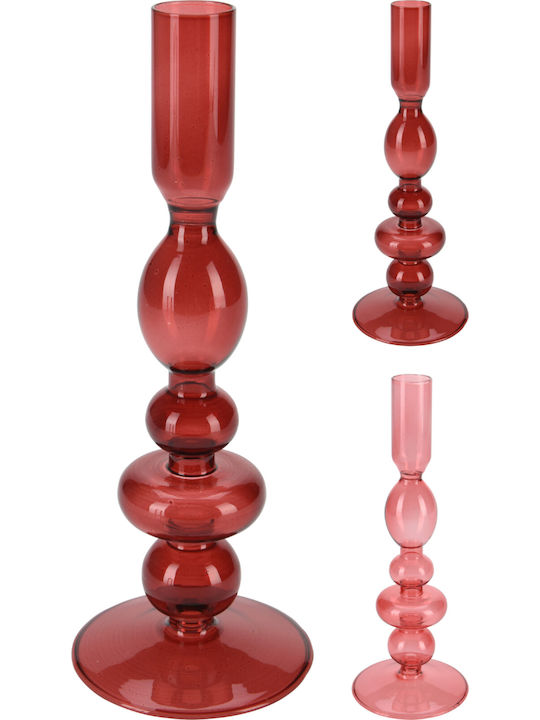 Candle Holder Glass 1pcs Various Colors