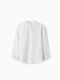 Kids Shirt Long Sleeve Linen White