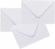 Exas Paper Envelope Correspondence with Adhesive 1pcs in White Color