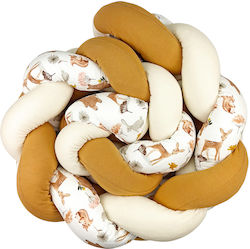 Baby Star Crib Bumpers Braided Inside Camel 19x200cm