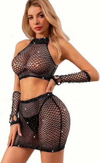 Dupu Sexy Dessous-Set Schwarz 60383B