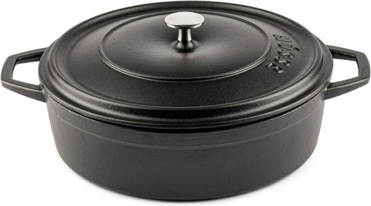 Hosse Solagio Плитка Тенджера от Чугун 26см Black Onyx